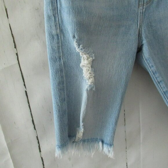Frame Jeans Shorts 25 Le Vintage Bermuda High Waisted Rise Destroyed Cut Off - Picture 4 of 7